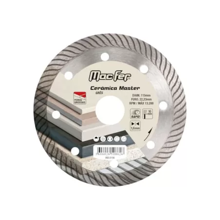 Disco Diamantado Cerâmica Master 125mm x 10mm