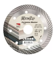 Disco Diamantado Cerâmica Master 115mm x 10mm