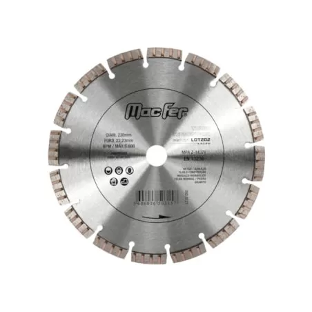 Disco Diamantado Turbo Segmentado Laser LDT202 230mm
