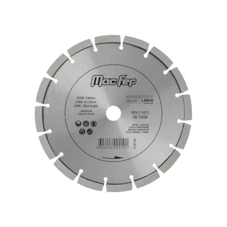 Disco Diamantado Segmentado Laser LDE10 230mm