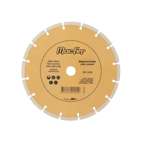 Disco Diamantado Segmentado 180mm