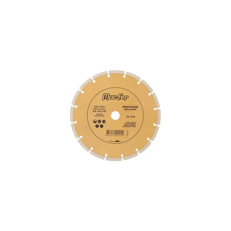 Disco Diamantado Segmentado 125mm