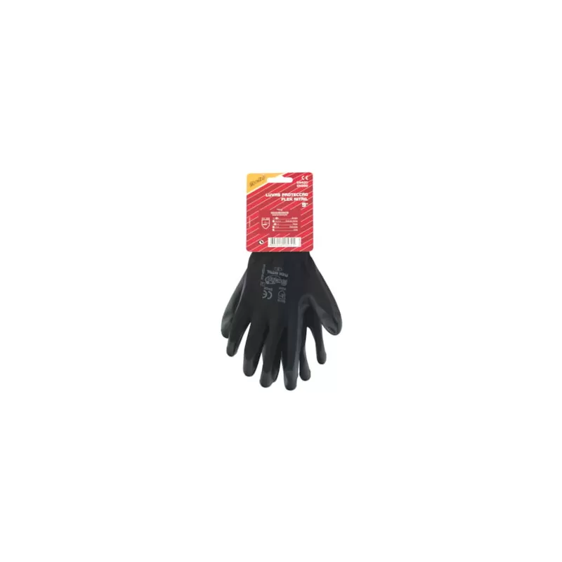 Luva proteção sintética Flex Nitril 10" (bls)