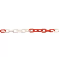 Corrente Plástico CPRWH 6mm vermelha-branca (50m)