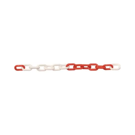 Corrente Plástico CPRWH 6mm vermelha-branca (50m)