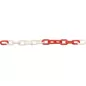 Corrente Plástico CPRWH 6mm vermelha-branca (50m)