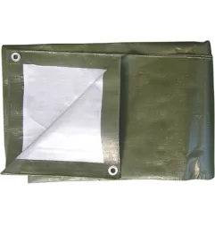 Resguardo impermeável TP091&nbsp;190g/m2&nbsp;5x8m verde/ cinza