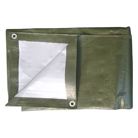 Resguardo impermeável TP091&nbsp;190g/m2&nbsp;5x8m verde/ cinza