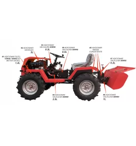Mini Trator Diesel  532cc  6 Velocidades