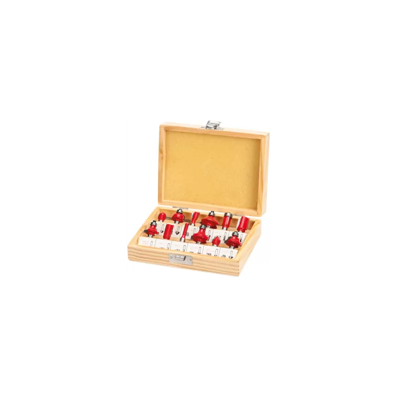Jogo fresas tupia para madeira FCT12-2 (12pçs)