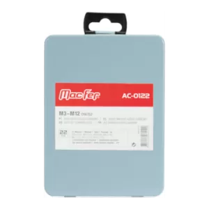 Jogo machos aço carbono AC-0122 M3~M12 (22pçs)