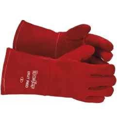 Luva proteção pele para soldador Krut RED 10" 35cm