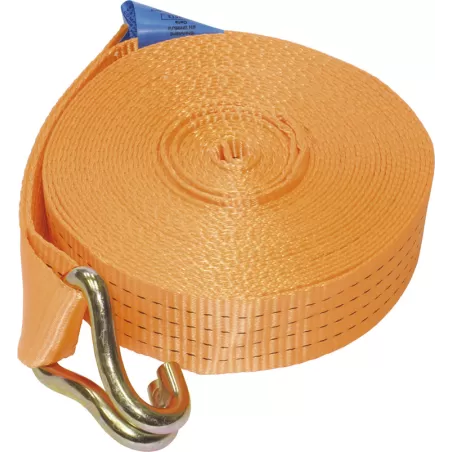 Cinta amarração sem roquete gancho "J" SS-SRD011-H 5t 50mm 9m